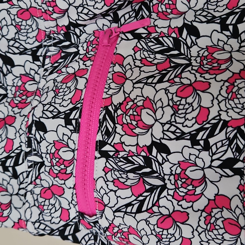 GG Blue Golf Skort Swing Skirt White, Pink & Black, Med LIKE NEW! Flounce Bottom